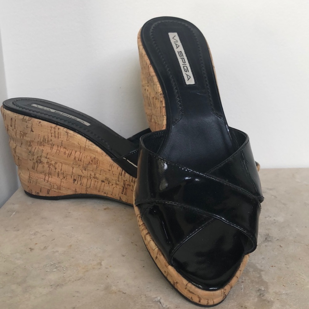 Via spiga cork slip on